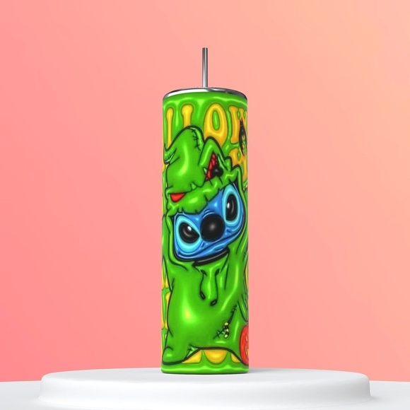 Stitch Halloween Colorful 3D 20 Ounce Skinny Straight Tu… - Picture 3 of 3
